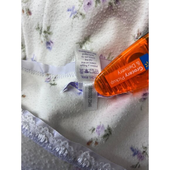 VTG Carole Hochman Womens Floral Nightgown Short Sleeve M Cotton Polyester - Picture 7 of 9